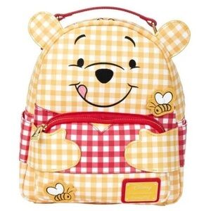 Loungefly‎ Disney Winnie the Pooh Gingham Cosplay Mini Backpack